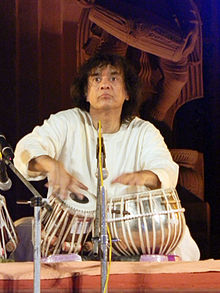 Zakir Hussein playing the tablas